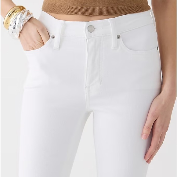 NEW J. CREW 9" Demi-boot Crop Jean in White Wash Size 31 - Picture 3 of 6